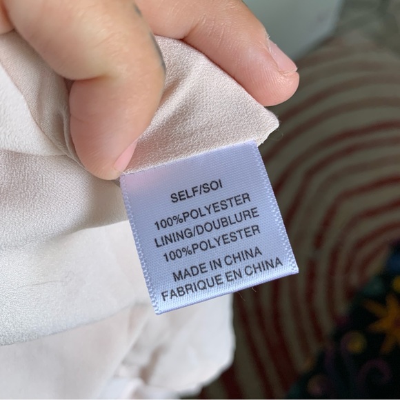 WAYF LONG RUFFLED SOFT PINK EVENING DRESS - Picture 11 of 13